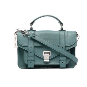 Proenza Schouler Teal Leather Satchel